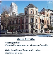 Gastrofestival. Exposición temporal en el Museo Cerralbo - Vista temática al Palacio Cerralbo: Lecciones de arte