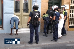 Operación de la Policía Municipal contra el “top manta”