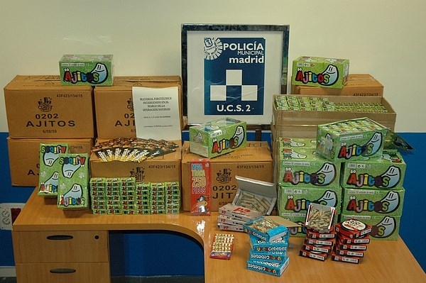 La Policía Municipal interviene más de 166.000 artículos pirotécnicos