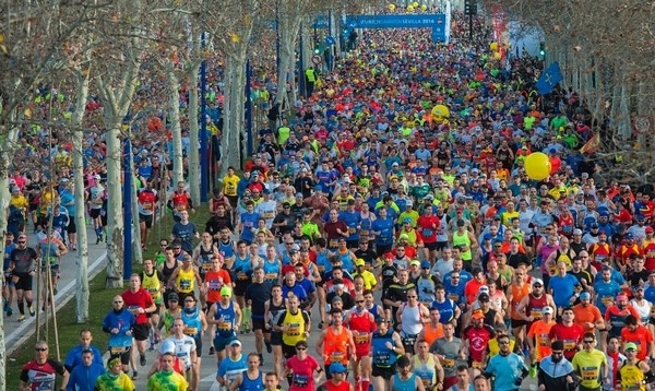 El impacto directo del Zurich  Maratón de Sevilla se incrementa  un 20% en 2016 y alcanza los  9,4 millones de euros