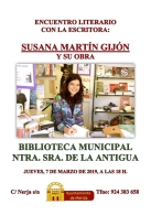Encuentro literario con Susana Martín Gijón