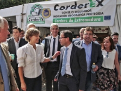 Diputación pone a disposición de la Feria de Zafra unas carpas para acoger el contenido del Pabellón de La Carne, actualmente en obras
