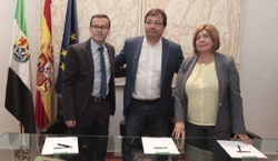 Firmado el convenio entre la Junta de Extremadura y las diputaciones para mejorar la cooperación en juventud, igualdad y cultura