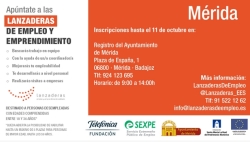 Mérida contará con una Lanzadera de Empleo para mejorar la inserción laboral de 20 personas