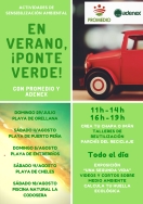 Promedio programa acciones de sensibilización ambiental en las zonas de baño de la provincia.