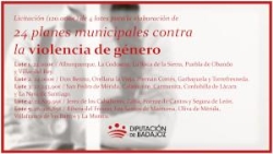 Últimos días del plazo de ayudas de la Diputación de Badajoz contra la violencia de género.