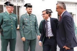 Miguel Ángel Gallardo inaugura las obras de adecuación de dependencias de la Guardia Civil de San Vicente de Alcántara.