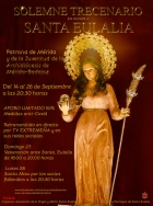 El Trecenario de Santa Eulalia tendrá este año un único horario al día y será retransmitido en directo
