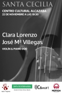 Clara Lorenzo y José María Villegas ofrecen obras de Mozart, Brahms y Messiaen
