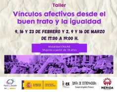 La delegación de Igualdad de Género pone en marcha un taller sobre “Vínculos afectivos desde el buen trato y la igualdad”