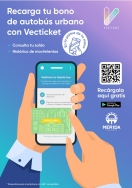 Con Vecticket ya se pueden recargar los bonos del transporte público desde el móvil