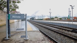 La pasarela sobre las vías de la estación de Mérida deberá estar antes de 2024