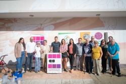 Mérida cuenta desde hoy con dos nuevos murales en la Asociación Regional de Parkinson y en la barriada de San Lázaro