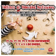El Ayuntamiento organiza talleres navideños inclusivos en el Economato para los días de vacaciones escolares en el Centro de Ocio El Economato