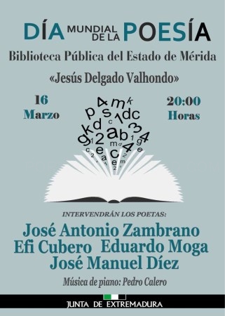 Recital en la biblioteca 'Jesús Delgado Valhondo' por el Día Mundial de la Poesía