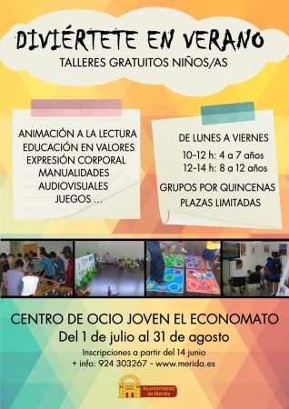 Diviértete en Verano: talleres gratuitos en El Economato