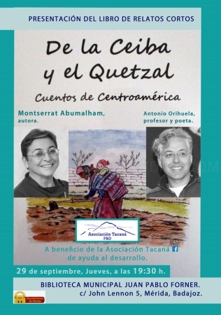 Mañana se presenta el libro solidario ‘De la ceiba y el quetzal’, de Montserrat Abumalham