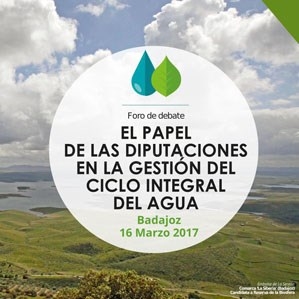 Los presidentes de las diputaciones de Badajoz y Jaén abrirán el foro sobre la gestión del agua desde una perspectiva provincial