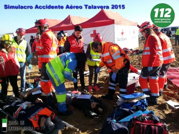 El Centro de Urgencias y Emergencias 112 de Extremadura llevará a cabo el próximo viernes en Mérida un simulacro de accidente aéreo.