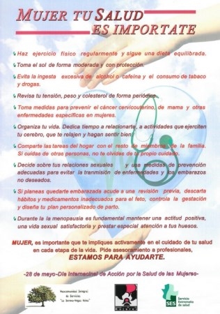 El Área de Salud Don Benito-Villanueva colabora en el Día Internacional de Acción para la Salud de las Mujeres
