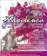 Quintana de la Serena celebra hoy su XX Festival Flamenco.