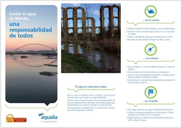 El Ayuntamiento y Aqualia inician una campaña sobre el consumo responsable del agua.