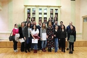 El presidente de la Diputación de Badajoz ha recibido a los jóvenes becados por la institución provincial gracias al programa “Fomento de talentos”.