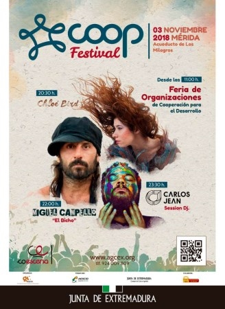 El 'Coop-Festival' ofrecerá en Mérida un espacio de participación con la sociedad civil que trabaja en cooperación y cultura.