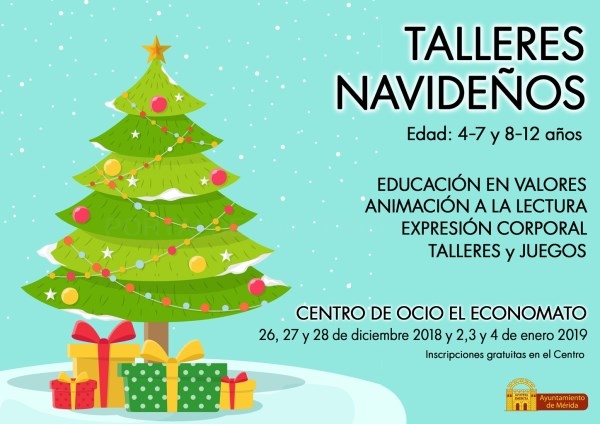 Abierto el plazo para los talleres navideños en el Centro de Ocio El Economato.