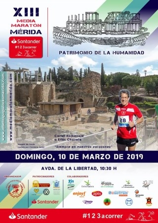 Se abren las inscripciones para la Media Maratón “Mérida Ciudad Patrimonio” que se celebrará el 10 de marzo.