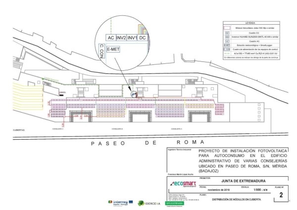 La Junta de Extremadura licita la instalación de un equipo autoconsumo en el edificio administrativo de Morerías.