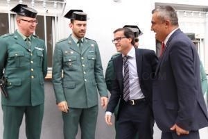 Miguel Ángel Gallardo inaugura las obras de adecuación de dependencias de la Guardia Civil de San Vicente de Alcántara.
