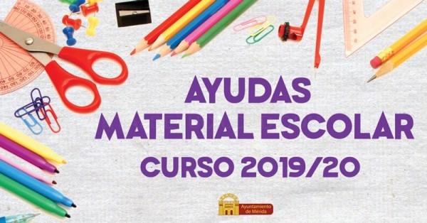 El Ayuntamiento resuelve de forma definitiva las ayudas de Material Escolar 2019