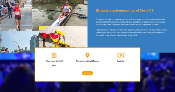 Mérida. El delegado de Deportes participa mañana en un webinar sobre la situación del deporte extremeño tras el COVID-19