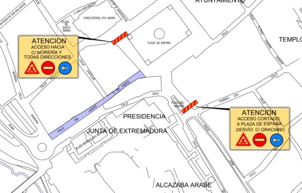 Desde el jueves hasta el sábado estará cortada la calle El Puente por obras