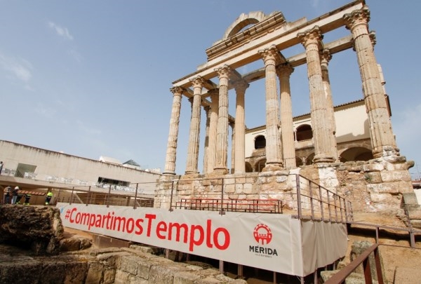 Mañana jueves comienza la programación CompartimosTemplo en el Templo de Diana con motivo de la Semana Santa
