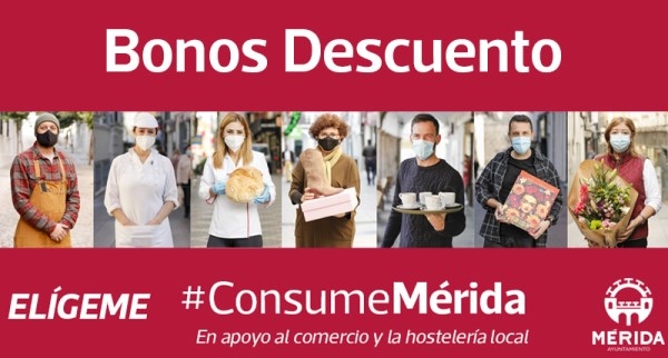 La campaña Consume Mérida sobrepasa los 24.400 bonos canjeados en los establecimientos de comercio y hostelería participantes
