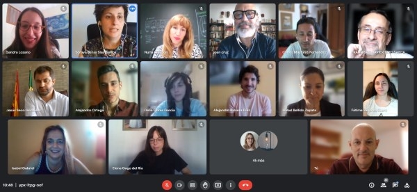 El delegado de formación, Julio César Fuster, ha participado hoy en una videoconferencia con los participantes en la Lanzadera Conecta Empleo de Mérid