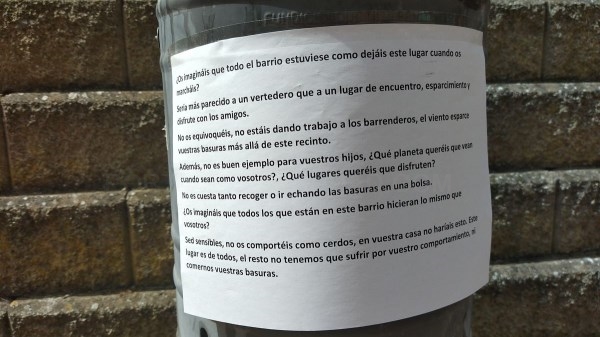 Vecinos de El Prado de Mérida, a quienes ensucian el barrio: "No os comportéis como cerdos"