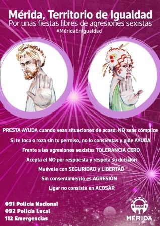 La delegación de Igualdad instalará un punto violeta en la Feria dentro de la campaña “Mérida, territorio de Igualdad”