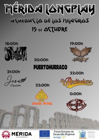 Mérida Long Play y Acerock: fin de semana de festivales en el Acueducto de Los Milagros con entrada gratuita