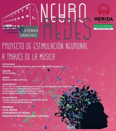 El jueves se abre el plazo de preinscripción para alumnos y alumnas del proyecto Neuroredes del Conservatorio