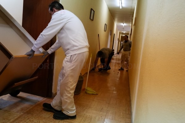Comienzan los trabajos de reforma y sustitución del pavimento interior del Conservatorio