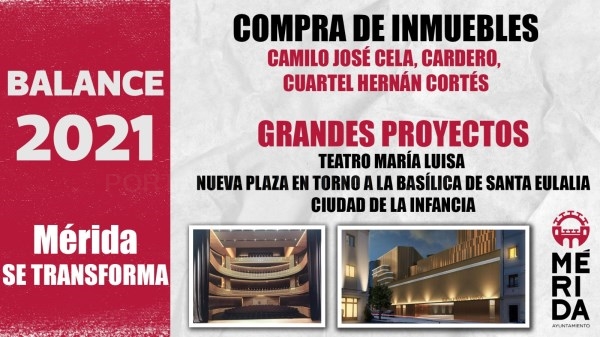 “Mérida crece en 2021 con menos deuda, menos desempleo, más patrimonio público e importantes obras en marcha que transformarán la ciudad”, Antonio Rod