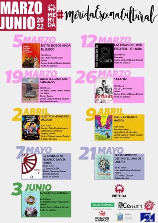 La programación cultural de primavera arranca la semana que viene con teatro, música, danza y magia para todos los públicos
