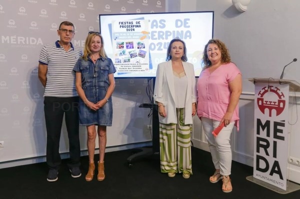 El ayuntamiento presenta la Semana Lúdico-cultural de Proserpina que se desarrollará del martes 13 al domingo 18 de agosto