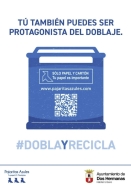 Campaña Dobla y recicla para fomentar el reciclaje de papel y cartón