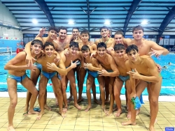 Partido sin mucha historia para el waterpolo masculino
