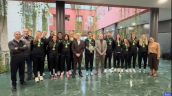 El alcalde recibe a las campeonas de la Copa de la Reina