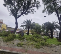 La borrasca Kristin dejó varias incidencias en la ciudad